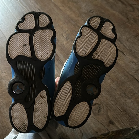 Blue and White Jordans - Picture 4 of 4